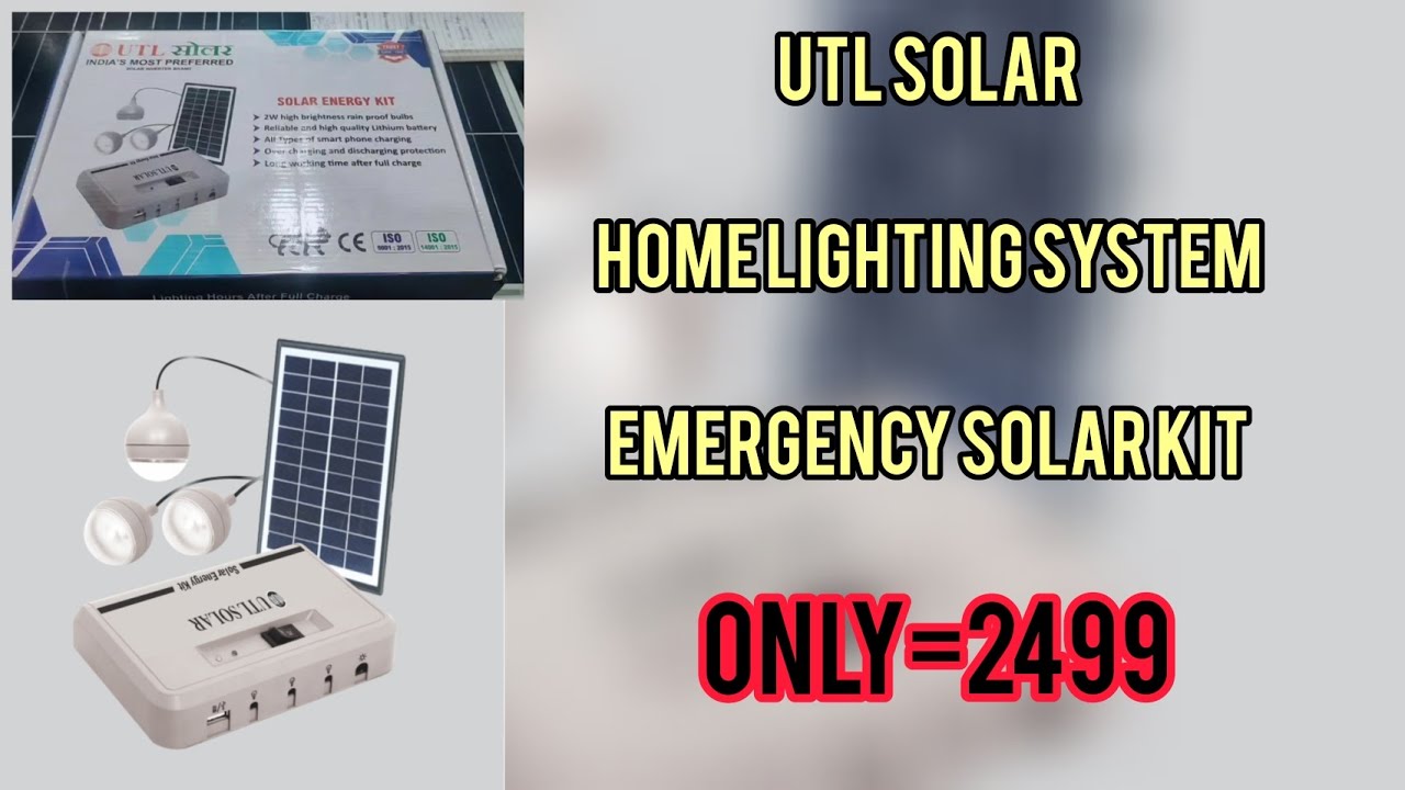 Solar LED Lightning System Emergency solar kit best solar energy kit YouTube