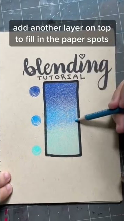COLORED PENCIL BLENDING TUTORIAL 🎨 #Shorts
