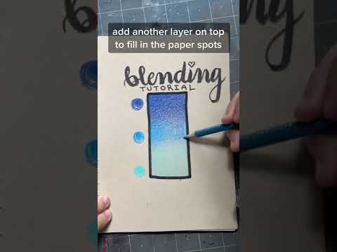 COLORED PENCIL BLENDING TUTORIAL  Shorts