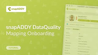 DataQuality Mapping Onboarding - DE by snapADDY GmbH 260 views 2 years ago 6 minutes, 8 seconds