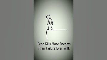 Fear Kills More Dreams Than Failure Ever Will | Motivational Quote | Inspirational Short Video