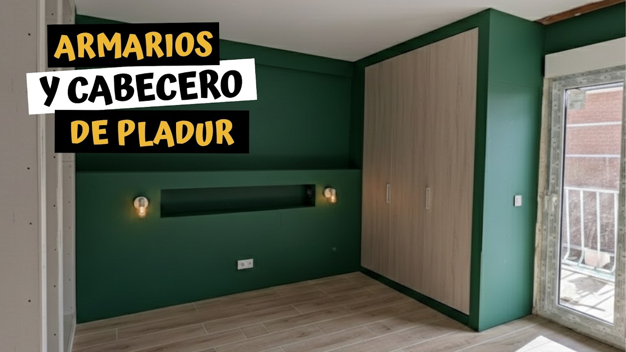 Cómo Hacer ARMARIOS EMPOTRADOS y CABECERO de PLADUR Paso a Paso