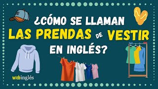 Los Nombres de Las Prendas de Ropa en Inglés? Prueba Vocabulario~20 Preguntas - YouTube