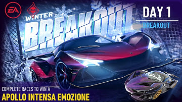 Breakout:2020 Apollo Intensa Emozione // Need For Speed: No Limits // DAY #1