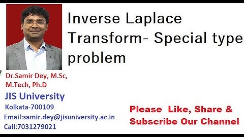 Inverse Laplace Transform  Special type problem
