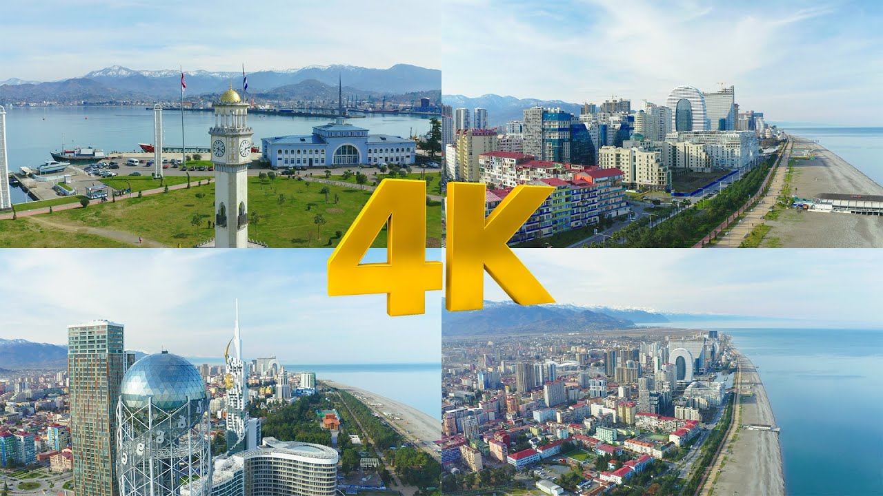 Футажи Батуми с дрона Batumi Georgia drone footage