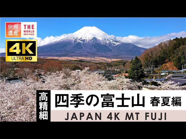 4K】日本の象徴！富士山の四季 World Heritage,Mt Fuji in Japan