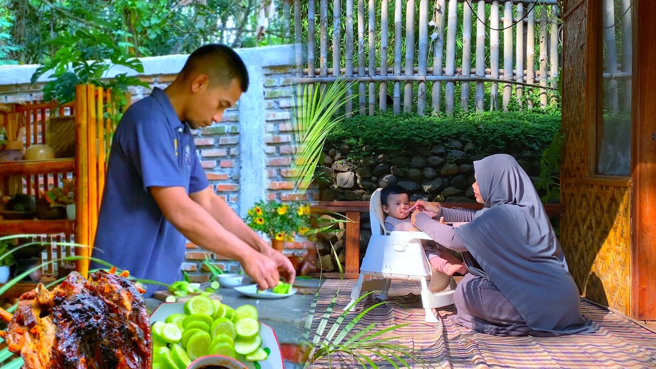 Новая рутина: Приготовление детского питания | Готовим целую курицу-гриль | Жизнь в деревне