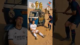 🔥 Messi vs Ronaldo | Funny Football Scene in Desert 🌵#footballshorts #ronaldo #messi #shortsfeed