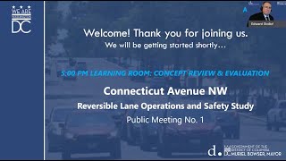 Connecticut Avenue NW Reversible Lane Safety and Operations Study Public Meeting #1 screenshot 5