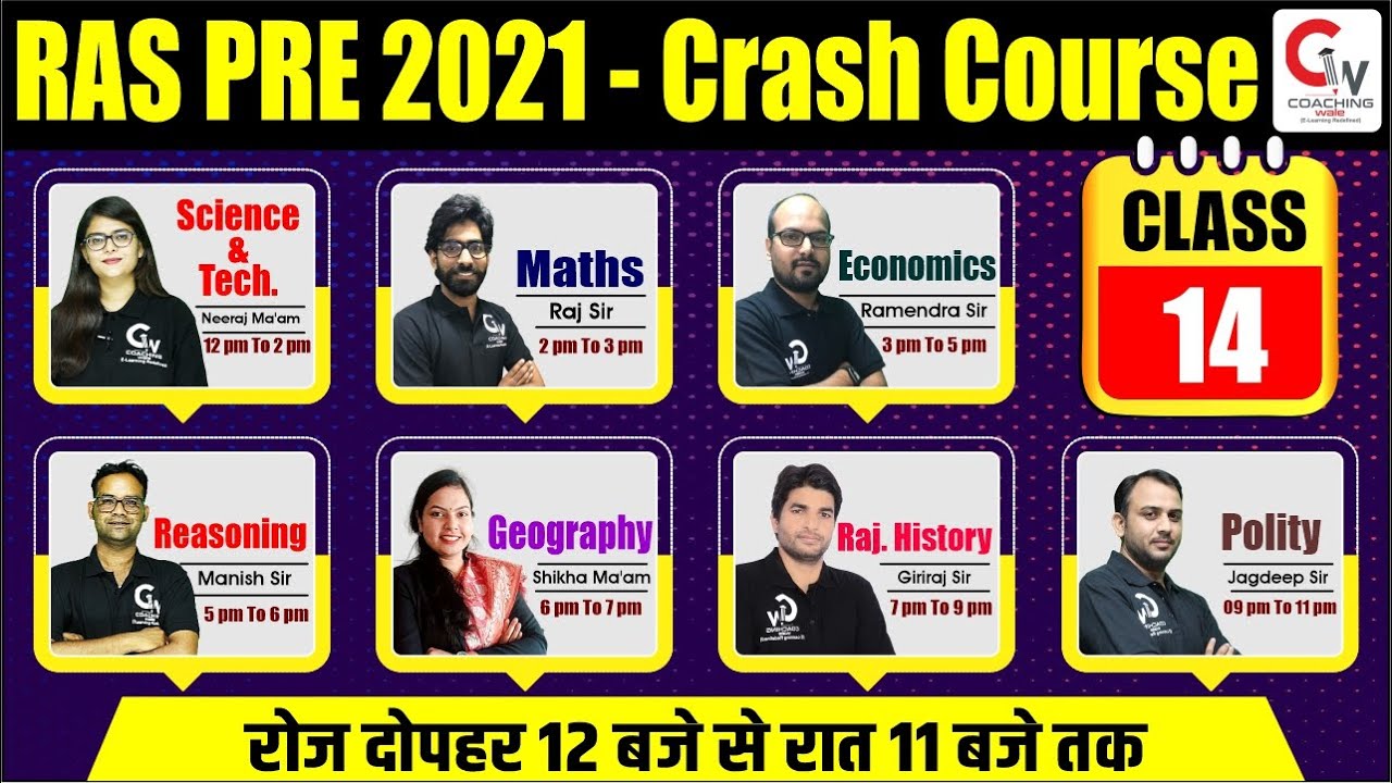 RAS PRE 2021 Preparation | Marathon Class For RAS PRE Exam | RAS PRE Crash Course | By Coaching Wale