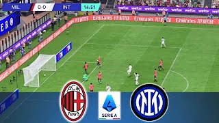 AC MILAN VS INTER MILAN | ITALIAN SERIE A | FULL MATCH GAMEPLAY SIMULATION