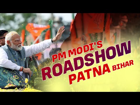 LIVE: PM Modis Mega Roadshow in Patna, Bihar 