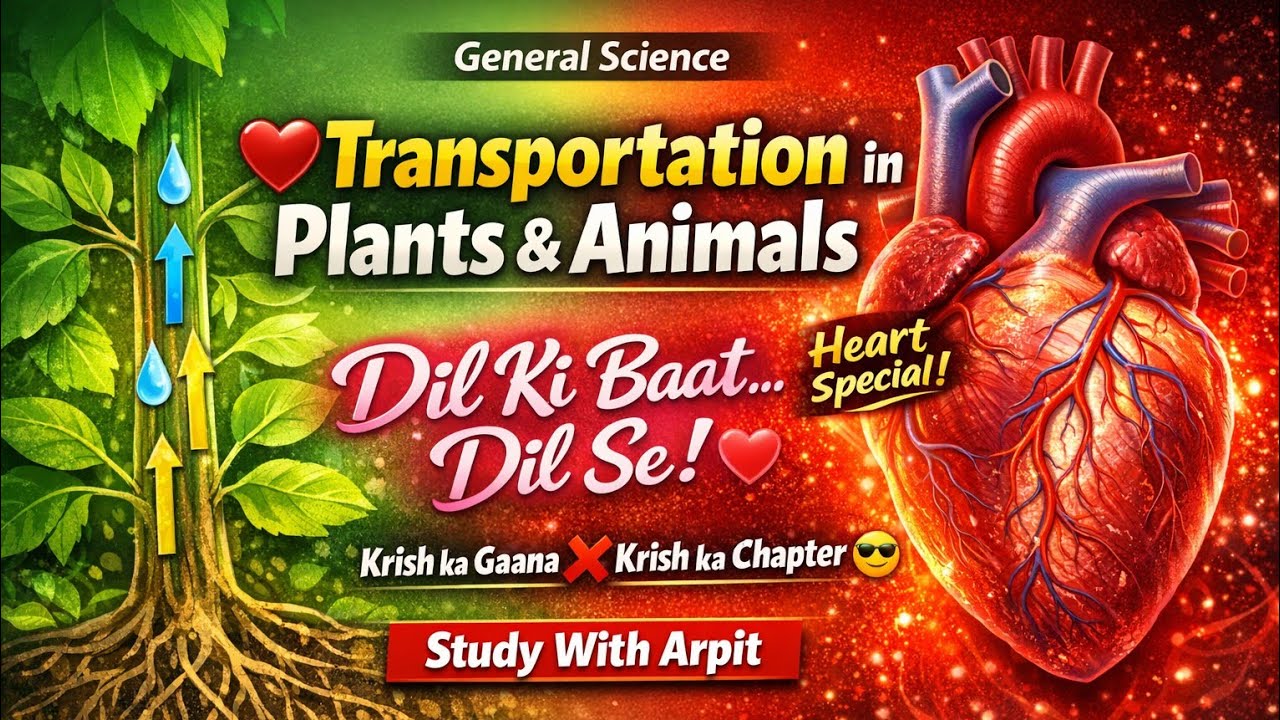 Transportation in Plants and Animals || Science || Study With Arpit