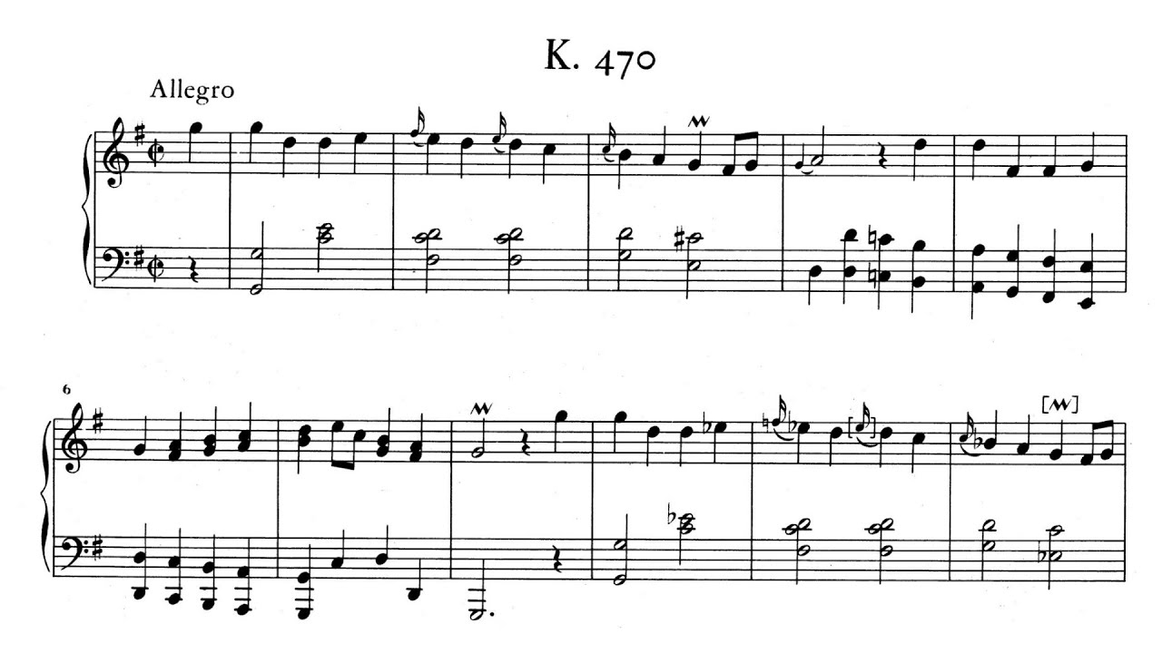 Scarlatti: Keyboard Sonata in G major, K.470 - YouTube