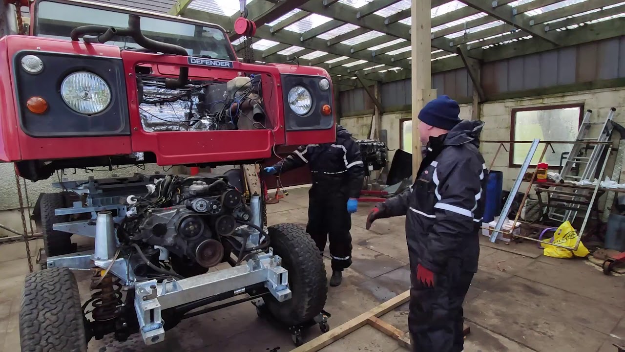 Land Rover Defender Chassis Swap YouTube