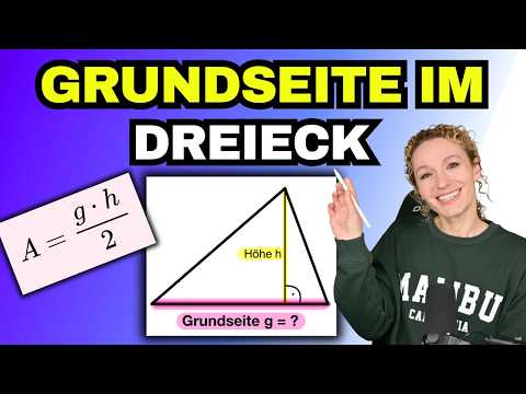 Vorschaubild: Grundseite im Dreieck berechnen