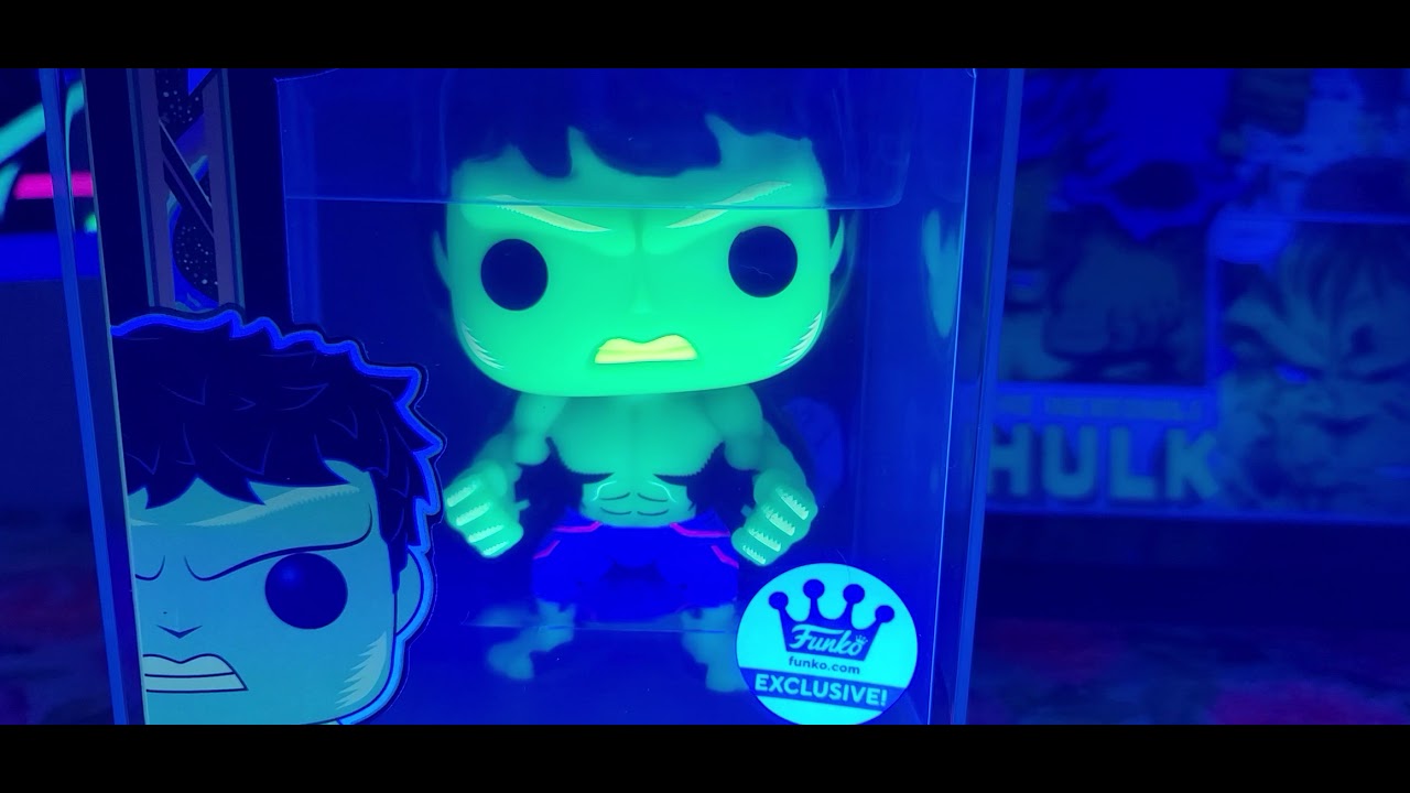 Hulk Blacklight Funko Pop Funko Shop Exclusive Marvel 