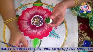 PAINT WALA DESIGN TRACING AND PAINTING ON CUSHION/ BEDSHEET,PILLOW,TABLE COVER,TUTORIAL-5