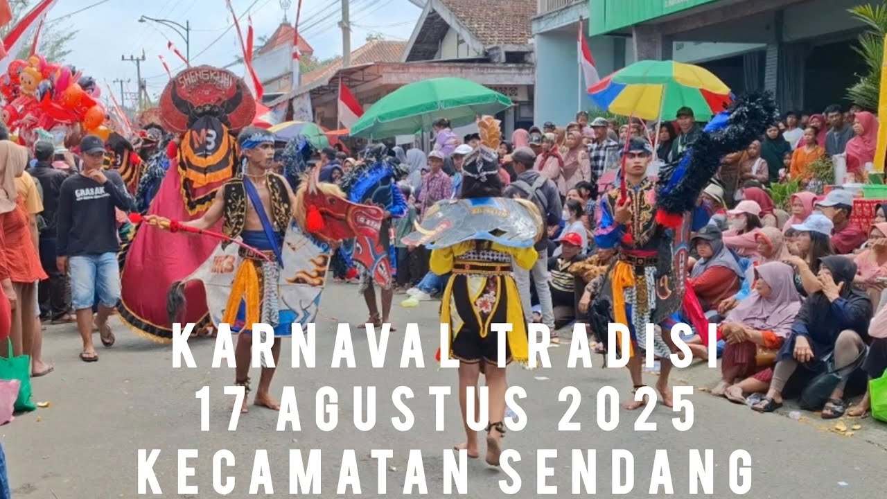 Karnaval Seni Tradisi 17 Agustus 2025 Kecamatan Sendang Tulungagung Jawa Timur