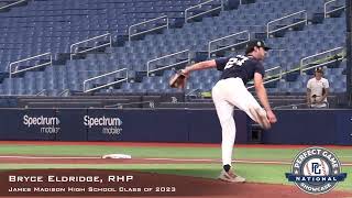 Bryce Eldridge Prospect Video, RHP, James Madison High School Class of 2023, Open Side Mechanics