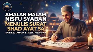 AMALAN MALAM NISFU SYABAN MENULIS SURAT SHAD AYAT 54