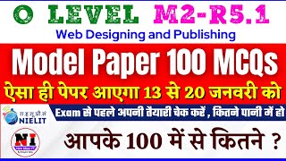 O Level Exam Preparation 2024: M2-R5.1 Model Paper(Solved) | O Level M2 R5 Question Paper 2024 screenshot 5