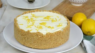 Tarta de leche condensada y limón ¡Sin horno ni gelatina