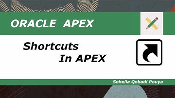 Shortcuts in Oracle APEX