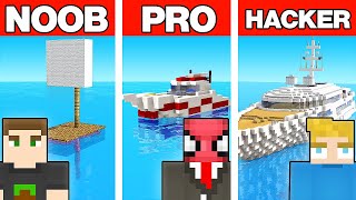 NOOB VS PRO VS HACKER DEVASA GEMİ YAPI KAPIŞMASI - Minecraft