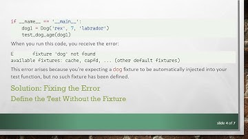 How to Fix the pytest fixture 