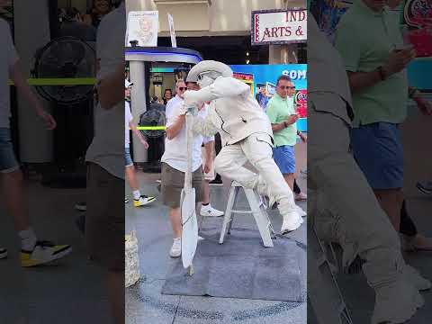 Heartwarming statue man