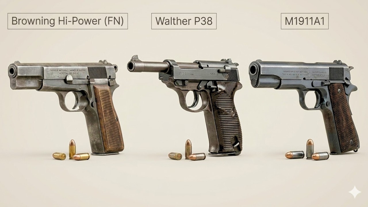 Все служебные пистолеты и револьверы времен Второй мировой войны — рейтинг и описание.