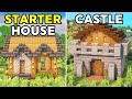 3 Simple Starter Houses for Survival Minecraft! (Tutorial)