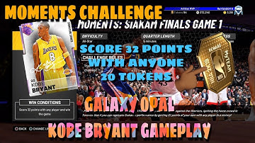 NBA 2K19 MY TEAM MOMENTS CHALLENGE 20 TOKENS REWARD WITH GALAXY OPAL KOBE BRYANT