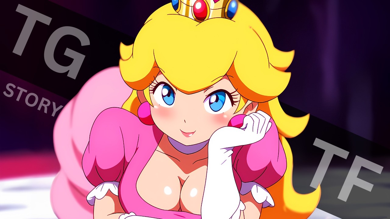 I transformed into Princess PEACH | Male to Female Transformation Animation | TG TF Anime Dub
