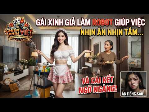 Gái xinh giả làm robot giúp việc nhịn ăn nhịn tắm và cái kết| Ghiền Phim Việt #shorts #drama