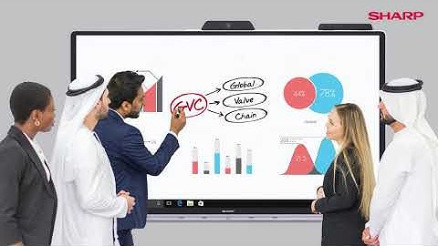 Windows collaboration display from SHARP - The Workplace of the Future