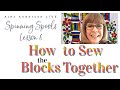 Alex Anderson LIVE - Spinning Spools Quilt - Sewing the Blocks Together