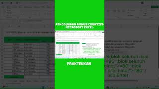 Penggunaan rumus Countifs di Microsoft Excel