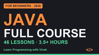 Java Full Course for Beginners (2026) | Learn Java in 3.5+ Hours