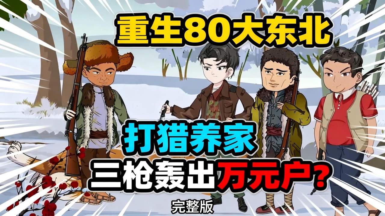 【一口气看完】重生80年代的大东北，背上角弓闯林海雪原，打野猪揍黑瞎子发家，宠妻养家孝敬爹妈，这东北乡村的致富路也太有那味儿了！#夜一漫谈 #重生80打猎，三枪轰出万元户？