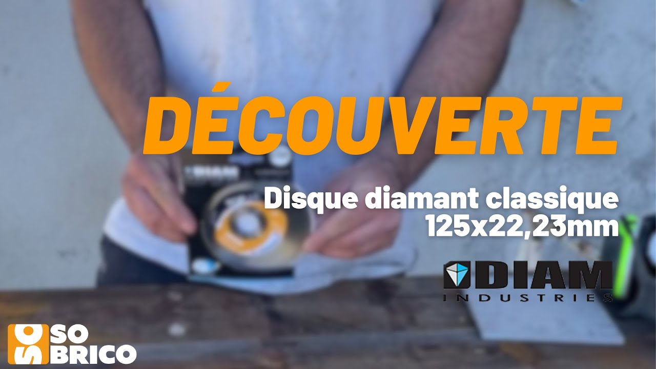 Découvrez le Disque diamant classique 125x22,23mm DIAM INDUSTRIE - SOBRICO ✅