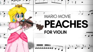 Video thumbnail of "Peaches - Super Mario Bros Movie [Score] (for violin)"