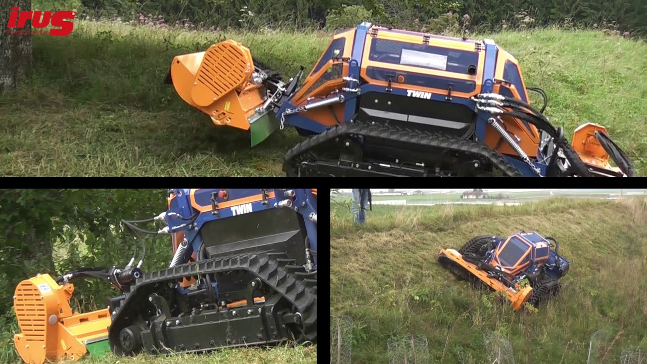 IRUS TWIN with Humus flail mower