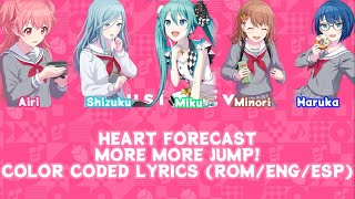 HEART FORECAST COLOR CODED LYRICS (ROM/ENG/ESP) MORE MORE JUMP!
