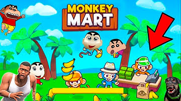 Shinchan Opened a Millionaire Monkey Mart with Franklin and Chop - Monkey Shop | Dream Squad Op