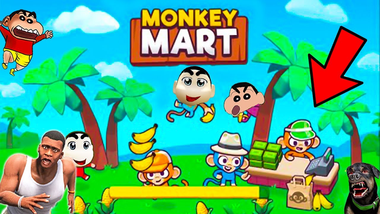 Shinchan Opened a Millionaire Monkey Mart with Franklin and Chop - Monkey  Shop