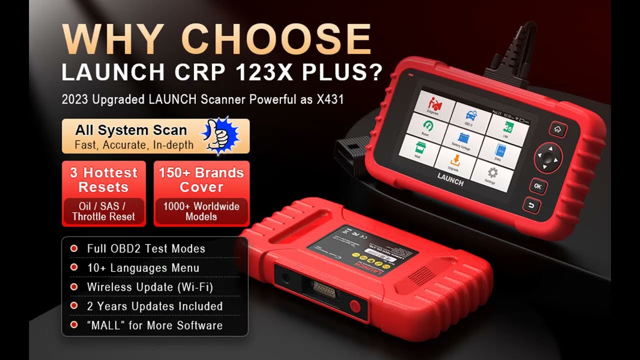 2024 LAUNCH CRP123X PRO Français scanners OBD2 Outils diagnostics + 3  Services