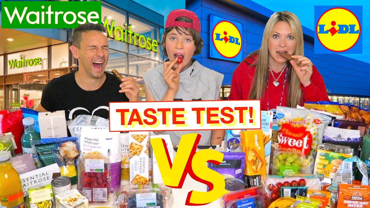 TASTE TEST!! 😋 Lidl VS Waitrose! Who will win the FOOD CHALLENGE?!